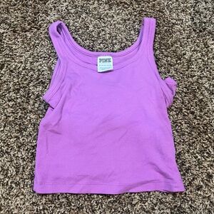 PINK Victoria's Secret Lavender Ribbed Tank